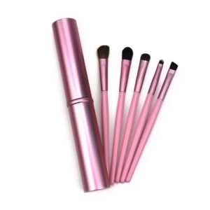 5 Πινέλα Μακιγίαζ με Θήκη Beautyware Ροζ