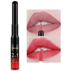 DNM 2 σε 1 Lip Gloss και Κραγιόν/Μολύβι για Περίγραμμα 0.2g +5g #8-Sexy Red