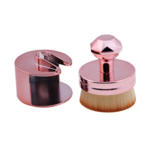Κυκλικό Πινέλο Μακιγιάζ με Βάση Αποθήκευσης Beautyware Ροζ Χρυσό