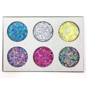 BEAUTY GLAZED Παλέτα Glitter για Πρόσωπο & Σώμα 110g #B