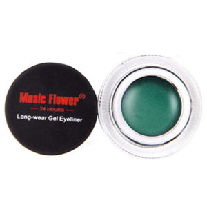 MUSIC FLOWER Χρωματιστό Eyeliner Gel σε Βαζάκι με Πινέλο Εφαρμογής 30g 4#-Πράσινο