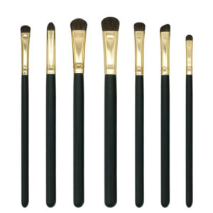 7 Πινέλα Μακιγιάζ Beautyware από Φυσική Τρίχα Αλόγου Μαύρο/Χρυσό