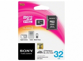 Κάρτα Μνήμης Sony microSDHC 32GB Class 4 Με Αντάπτορα