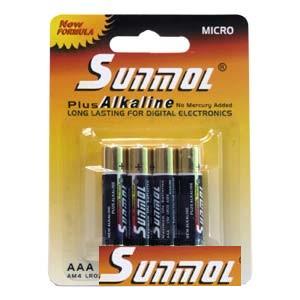 ΜΠΑΤΑΡΙΕΣ Super Alkaline Sunmol AAA / LR03