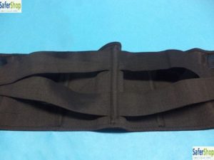 Ορθοπεδική ζώνη μέσης με μπανέλες - διπλό δέσιμο για υποβοήθηση σπονδυλικής στήλης (Μαύρο και μπεζ χρώμα).