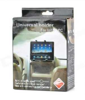 Universal Car Seat Pillow Mount Holder for Tablet PC - Black