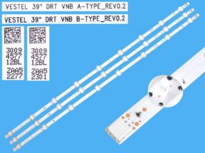 VESTEL-JVC 39 DRT VNB A / B-TYPE REV0.2 SET LED BAR 3PCS