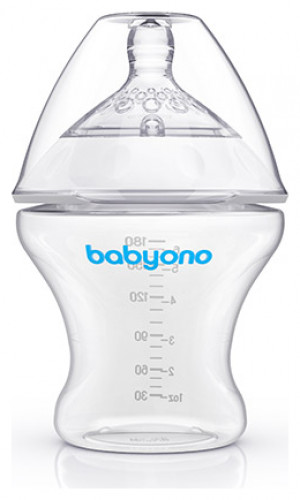 Babyono Natural nursing Πλαστικό Μπιμπερό 180ml 0+μηνών Anti Colic BN1450