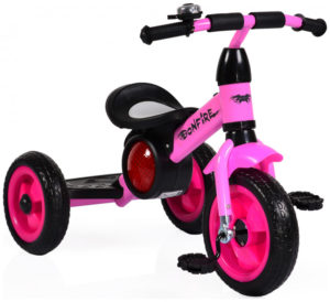 Cangaroo Bonfire - Τρίκυκλο Παιδικό Ποδήλατο με Φως και Μουσική 3 - 7 ετών - Pink (3800146241896)