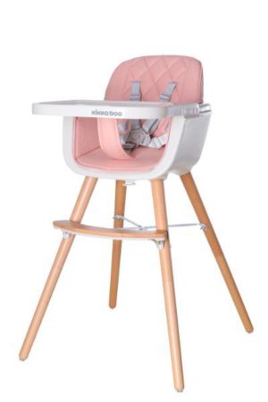 Kikka Boo Woody 2 σε 1 Μετατρεπόμενη Παιδική Καρέκλα Φαγητού - Pink (31004010083)