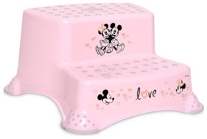 Lorelli Διπλό Αντιολισθητικό Βοηθητικό Σκαλοπάτι Μπάνιου Girl Love Light Pink 10130920555