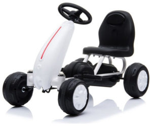 Byox Blaze Παιδικό αυτοκίνητο με Πετάλια Go Kart 18+ μηνών - Λευκό (3800146242985)