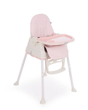 Kikka Boo Creamy 2 σε 1 Μετατρεπόμενη Παιδική Καρέκλα Φαγητού - Pink (31004010077)