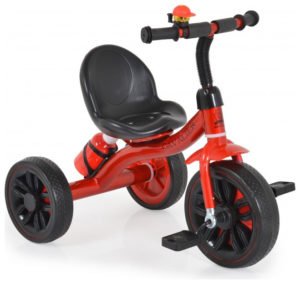 Cangaroo Cavalier LUX Τρίκυκλο Παιδικό Ποδήλατο Κουδουνάκι και Παγουρίνο 3 - 7 ετών Red 3800146231231
