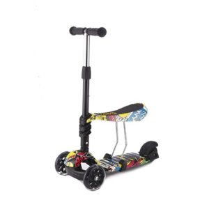 Kikka boo Scooter 3 in 1 Ride and Skate Παιδικό Πατίνι (με 3 Τροχούς & Κάθισμα) - 31006010023 Train