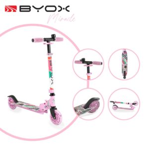 Byox Scooter Miracle 3+ ετών ροζ 3800146228675