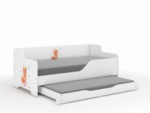 Παιδικός Καναπές Κρεβάτι Lilu 2 σε 1 160 x 80 cm με Συρτάρι & 2η θέση ύπνου 160 x 80 cm + Δώρο 2 Στρώματα - Fox