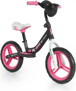 Byox Zig Zag Παιδικό Ποδήλατο Ισορροπίας 24+μηνών με Αξεσουάρ Pink 3800146201302