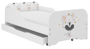 Παιδικό Κρεβάτι Miki 160 x 80 cm με Συρτάρι + Δώρο Στρώμα - Mice