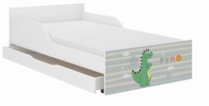 Παιδικό Κρεβάτι Pufi 90x180 cm με Συρτάρι + Δώρο Στρώμα - Dino