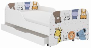 Παιδικό Κρεβάτι Miki 160 x 80 cm με Συρτάρι + Δώρο Στρώμα - Zoo