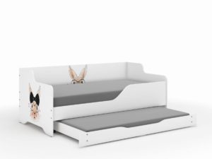 Παιδικός Καναπές Κρεβάτι Lilu 2 σε 1 160 x 80 cm με Συρτάρι & 2η θέση ύπνου 160 x 80 cm + Δώρο 2 Στρώματα - Mrs Rabbit
