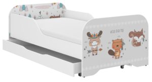 Παιδικό Κρεβάτι Miki 160 x 80 cm με Συρτάρι + Δώρο Στρώμα - Wild and Free