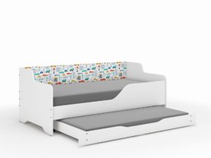 Παιδικός Καναπές Κρεβάτι Lilu 2 σε 1 160 x 80 cm με Συρτάρι & 2η θέση ύπνου 160 x 80 cm + Δώρο 2 Στρώματα - Cars