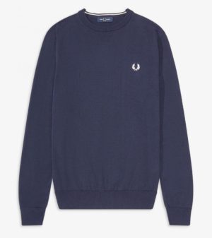 Fred Perry Πουλόβερ Ανδρικό - Classic Crew Neck Jumper - Navy