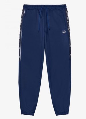 Fred Perry Παντελόνι Ανδρικό - Taped Panel Track Pants T4502-143 - French Navy