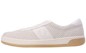 Fred Perry Παπούτσι Ανδρικό - B1 Tennis Shoe Perf Mens Trainers in Porcelain - Porcelain