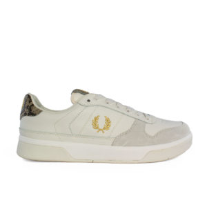 Fred Perry Παπούτσι Ανδρικό - Embossed Leather Suede - White