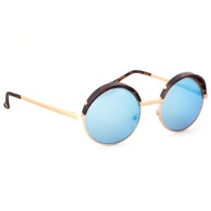 Le Specs Luxe - Jester / Brushed Gold/ Ice Blue Revo/ LSL1602095 Le Specs