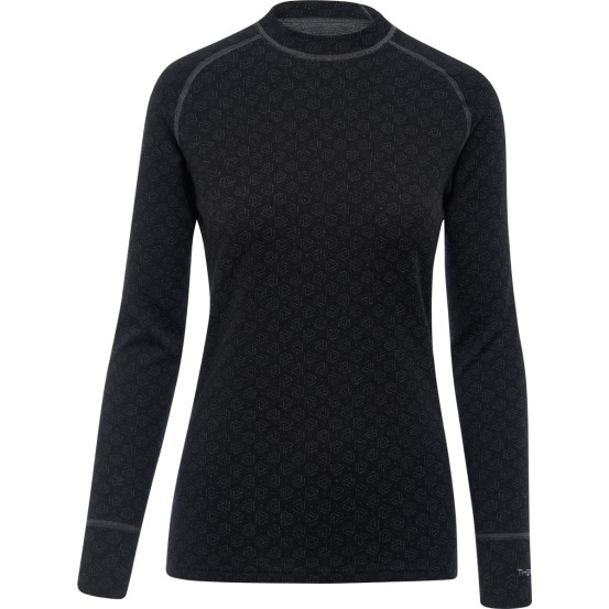 Thermowave Ισοθερμικό Merino Xtreme Long Sleeve Shirt Black Dark Grey Melange Women s