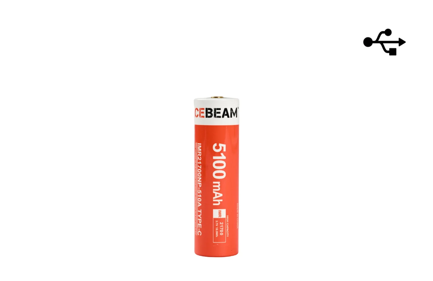 Ace Beam 21700 5100ma Rechargeable Battery