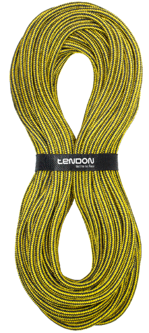 Tendon Timber 15mm Lowering Rope Black Yellow 60m