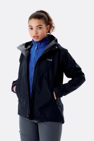Rab Downpour Eco Waterproof Jacket Black Women s