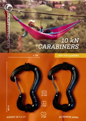 Ticket To The Moon Carabiner 10kn 2pcs