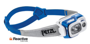 Petzl Headlamp Swift RL 900 Lumens IPX4 Blue