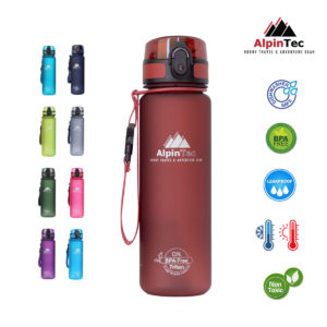 AlpinTec Water Bottle 500ml Dark Red