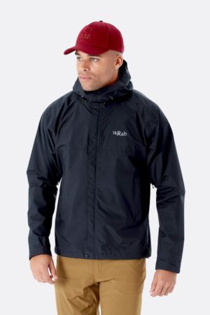 Rab Downpour Eco Waterproof Jacket Black Men s