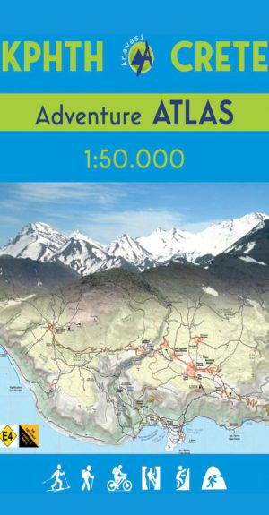 Map Crete Adventure Atlas in Scale 1:50 000 (E4) Published by Anavasi