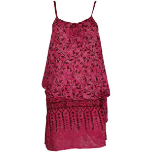 Καλοκαιρινό Φόρεμα Τυπωτό Floral 9012 Ροζ Φούξια