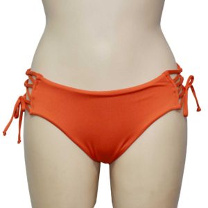 Blu4u Μαγιό Bikini Σλιπ με Κορδόνια στο Πλάι - Πορτοκαλί