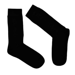 Κάλτσα Ανδρική Μερσεριζέ Βαμβακερή - Μαύρο