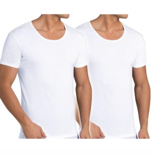 Sloggi Φανελάκια T-Shirts Σετ 2 Τεμ. Κοντομάνικα 24/7 O-Neck - Λευκό
