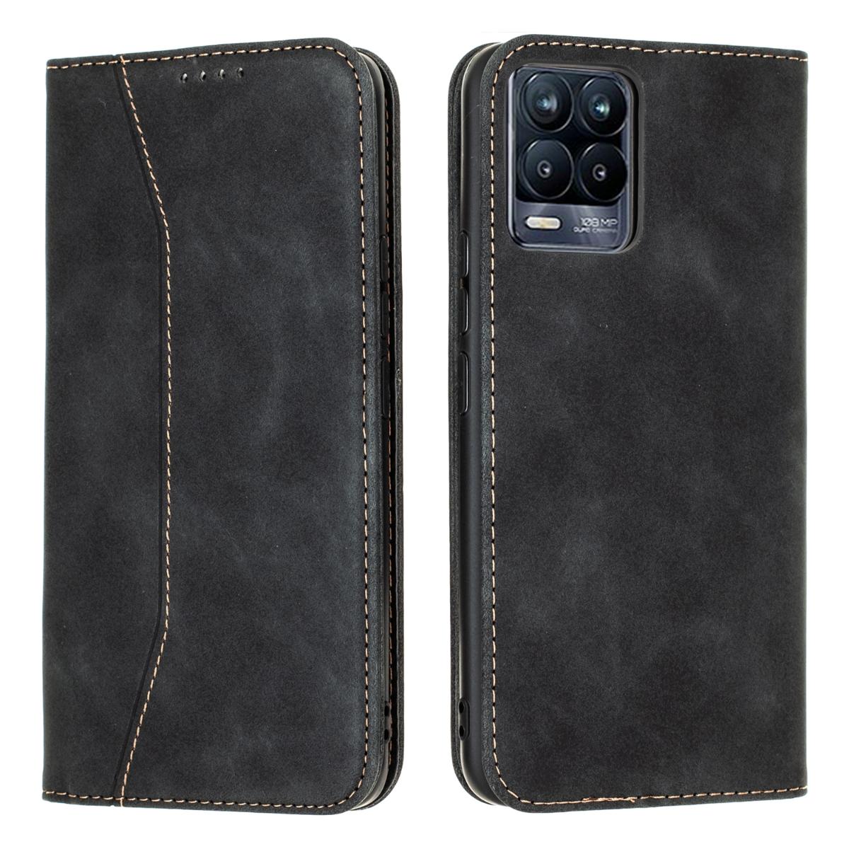 Bodycell Bodycell Book Case Pu Leather For Realme 8/8 Pro Black (04-00695)