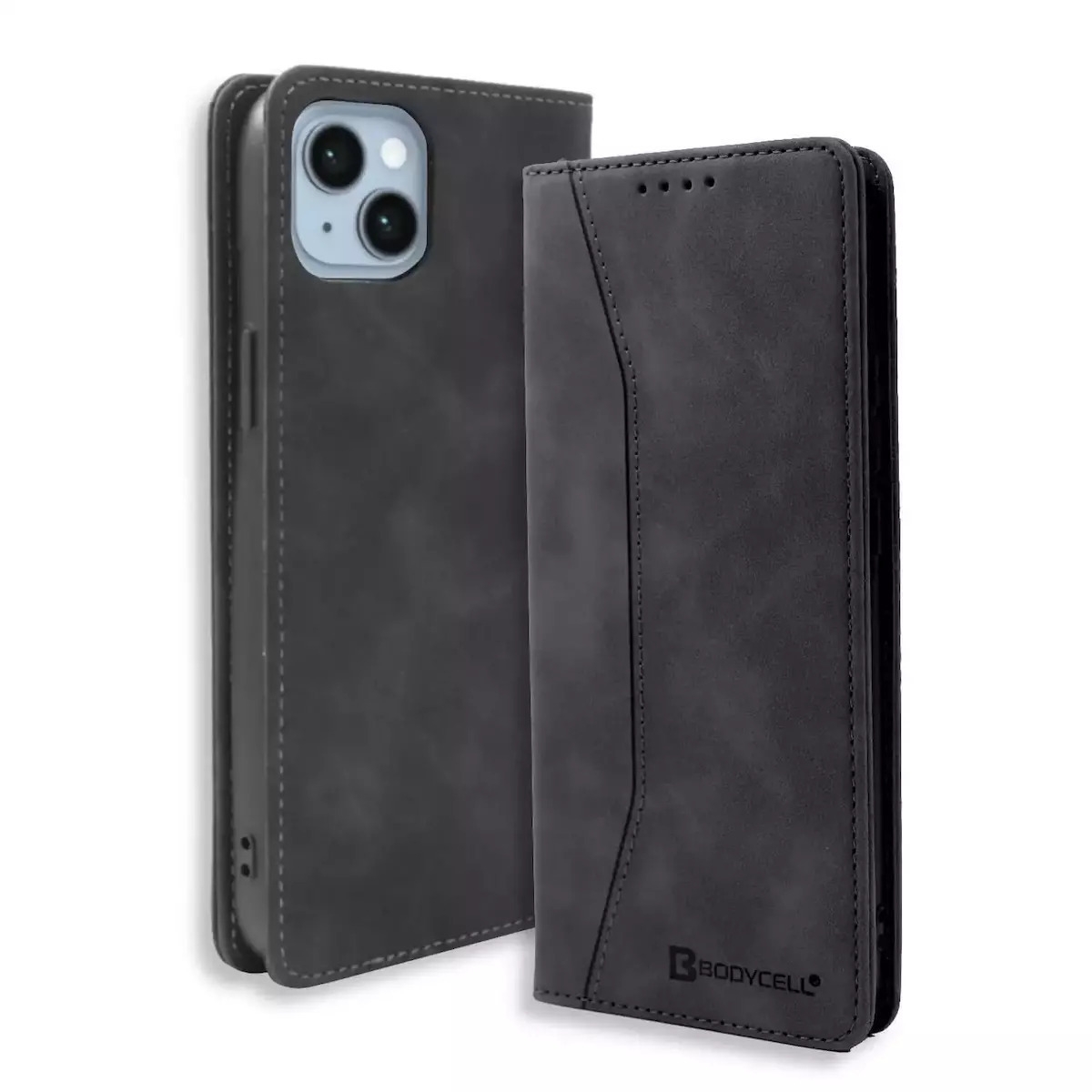 Bodycell Bodycell Book Case Pu Leather For Apple IPhone 14 Black (200-109-944)