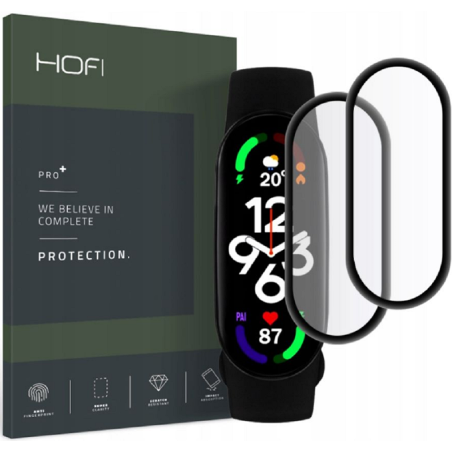 Hofi Hofi Premium Pro+ Hybrid Tempered Glass Xiaomi Mi Smart Band 7 - 2 Τεμάχια - Black (9589046923722)