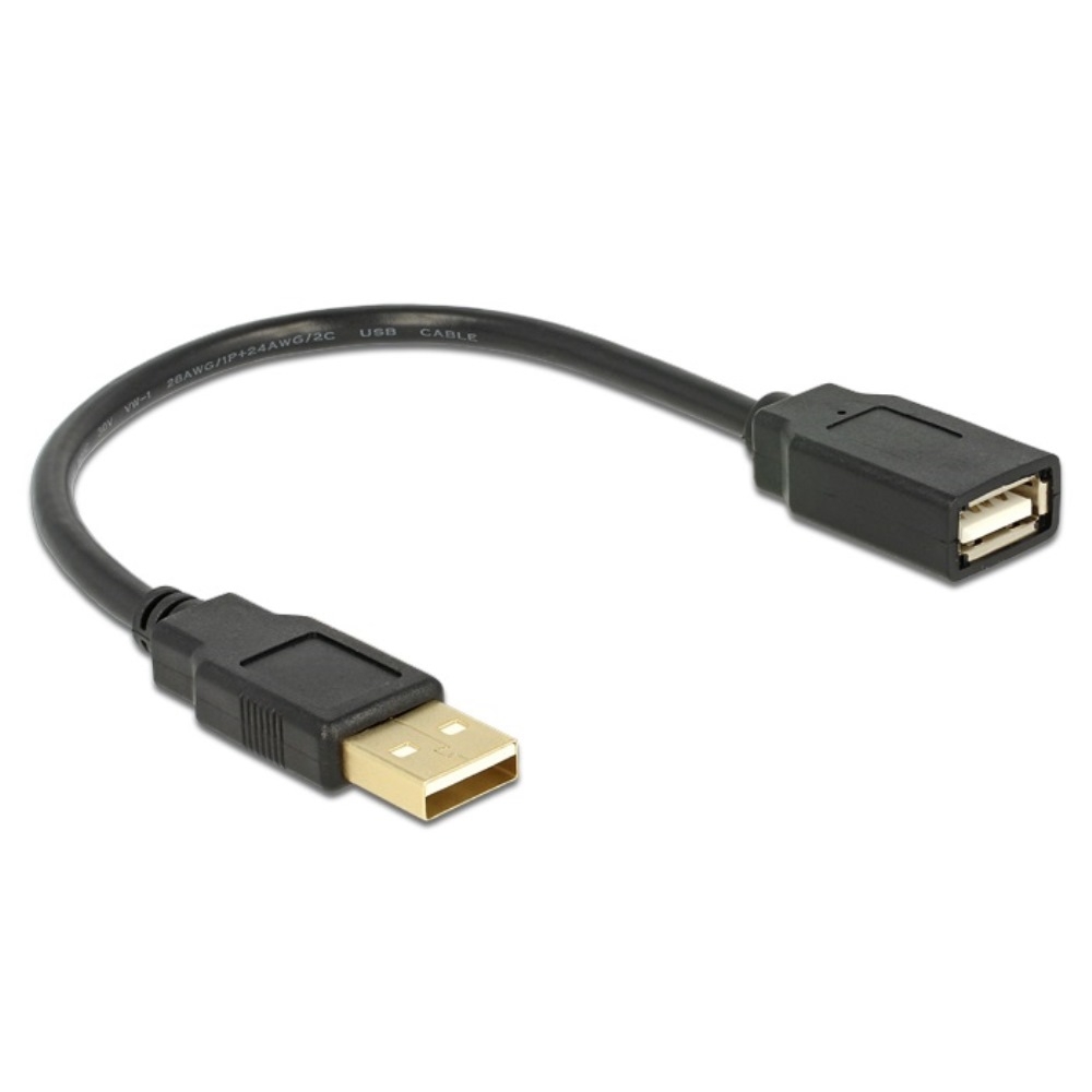 Delock Delock Extension Cable USB-A 2.0 M/F 15cm (82457)
